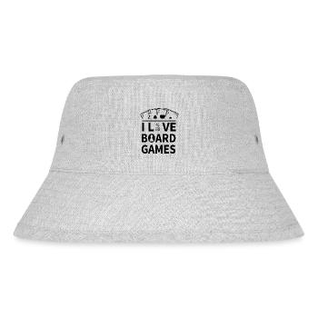 boardgame chess backgammon game night - Stanley/Stella recycelter Bucket Hat - Grau meliert - Vorne