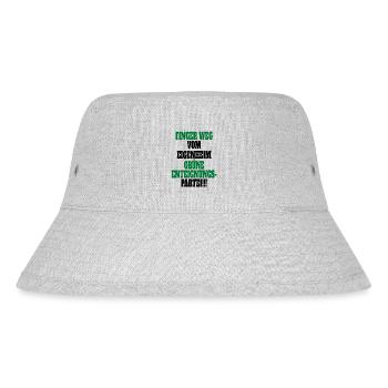 Witze Grüne Die Grünen Habeck Baerbock Partei - Stanley/Stella recycelter Bucket Hat - Grau meliert - Vorne