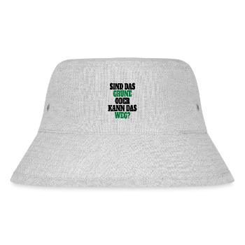 Witze Grüne Die Grünen Habeck Baerbock Partei - Stanley/Stella recycelter Bucket Hat - Grau meliert - Vorne