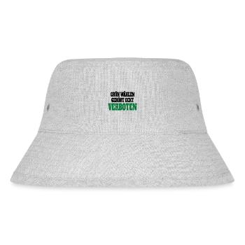 Witze Grüne Die Grünen Habeck Baerbock Partei - Stanley/Stella recycelter Bucket Hat - Grau meliert - Vorne