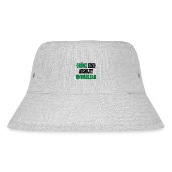 Witze Grüne Die Grünen Habeck Baerbock Partei - Stanley/Stella recycelter Bucket Hat - Grau meliert - Vorne