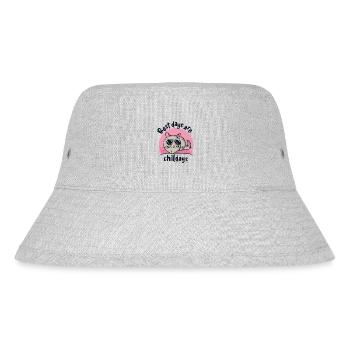 Best Days Are Chilldays Longtail Longhair - Stanley/Stella Recycled Bucket Hat - heather grey - Front