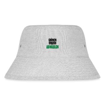 Witze Grüne Die Grünen Habeck Baerbock Partei - Stanley/Stella recycelter Bucket Hat - Grau meliert - Vorne