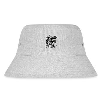 Awesome Since 2009 - Stanley/Stella Recycled Bucket Hat - heather grey - Front