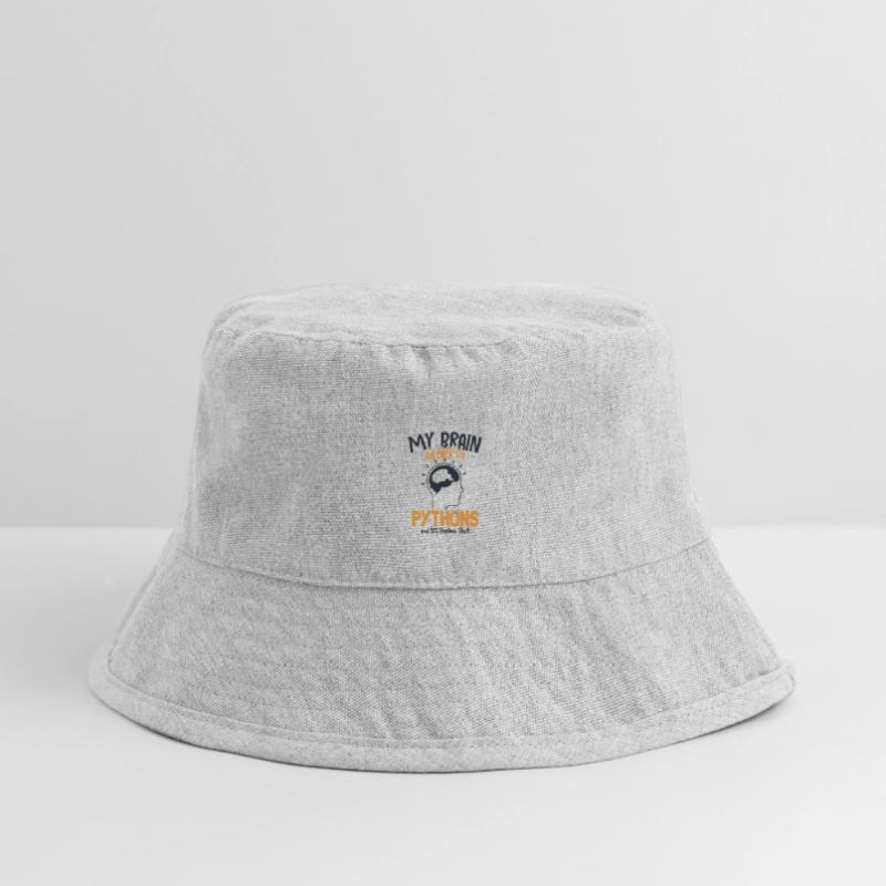 My Brain is 95% Pythons Python Snake Banana Stanley/Stella Recycled Bucket Hat