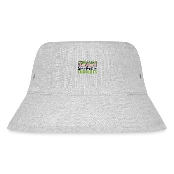 Grow Positive Thoughts Allotment Garden Horticulture - Stanley/Stella Recycled Bucket Hat - heather grey - Front