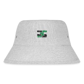 Witze Grüne Die Grünen Habeck Baerbock Partei - Stanley/Stella recycelter Bucket Hat - Grau meliert - Vorne