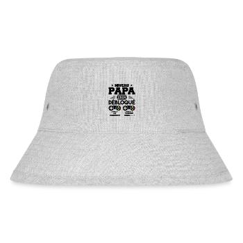 Niveau Papa Débloqué Futur Père 2024 Papa Cadeau - Bob recyclé Stanley/Stella - gris chiné - Devant