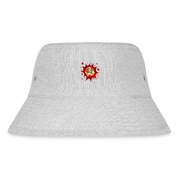 Comic Dog Design - Pow - Kooikerhondje - Stanley/Stella Recycled Bucket Hat - heather grey - Front