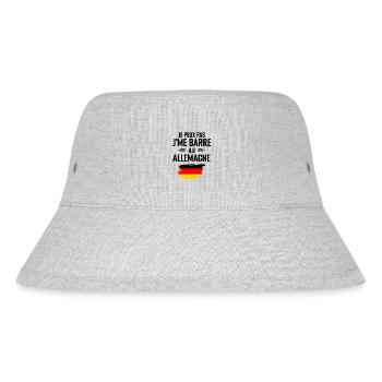 I can't I bar in Germany - Stanley/Stella Recycled Bucket Hat - heather grey - Front