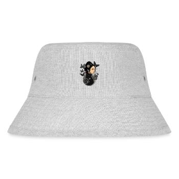 Gothic Mädchen mit ästhetischen Schmetterlingen - - Stanley/Stella recycelter Bucket Hat - Grau meliert - Vorne