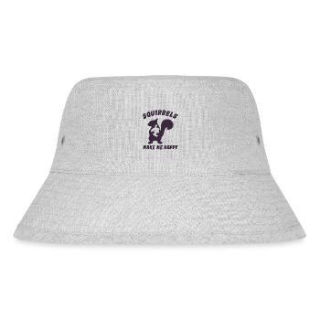 Niedliches Eichhörnchen für Eichhörnchenliebhaber - Stanley/Stella recycelter Bucket Hat - Grau meliert - Vorne