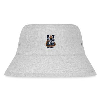 Eat Sleep Climb Repeat Bouldern Speedklettern - Stanley/Stella recycelter Bucket Hat - Grau meliert - Vorne