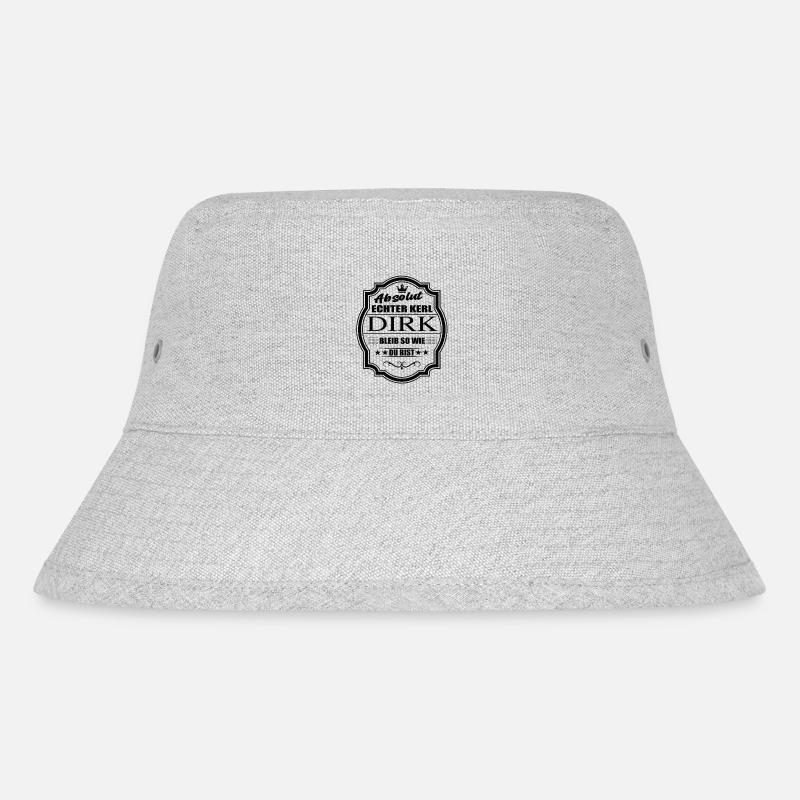Absolut Echter Kerl Dirk Bleib So Wie Du Bist - Stanley/Stella recycelter Bucket Hat - Grau meliert
