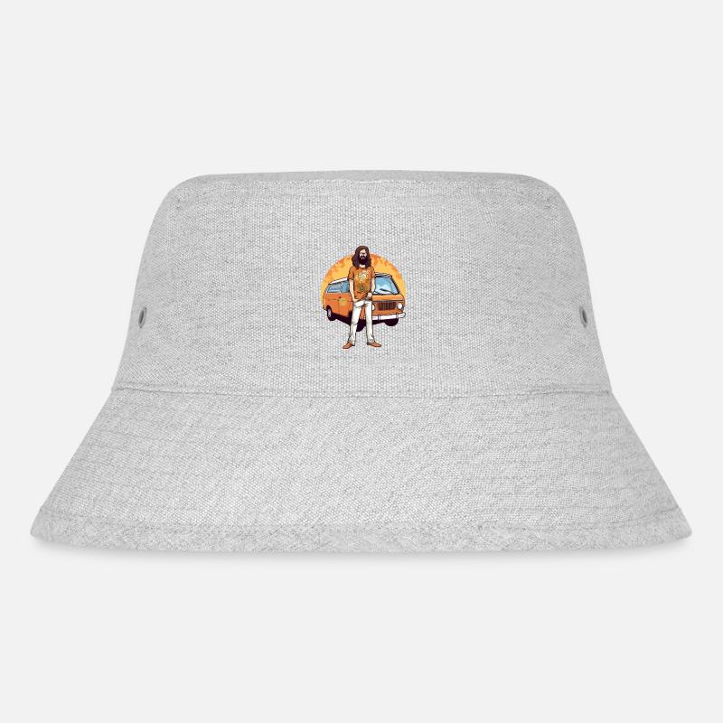 Jimmy Hippie - Stanley/Stella recycelter Bucket Hat - Grau meliert
