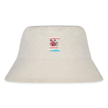 The Carousel Never Stops Turning - Stanley/Stella recycelter Bucket Hat - Naturweiß - Vorne