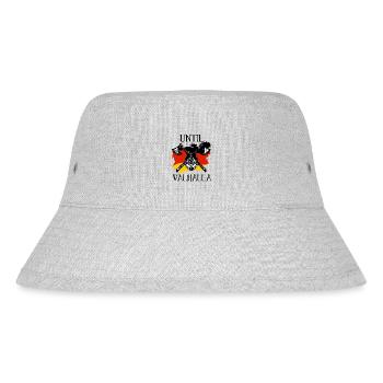 Until Valhalla with German flag - Stanley/Stella Recycled Bucket Hat - heather grey - Front