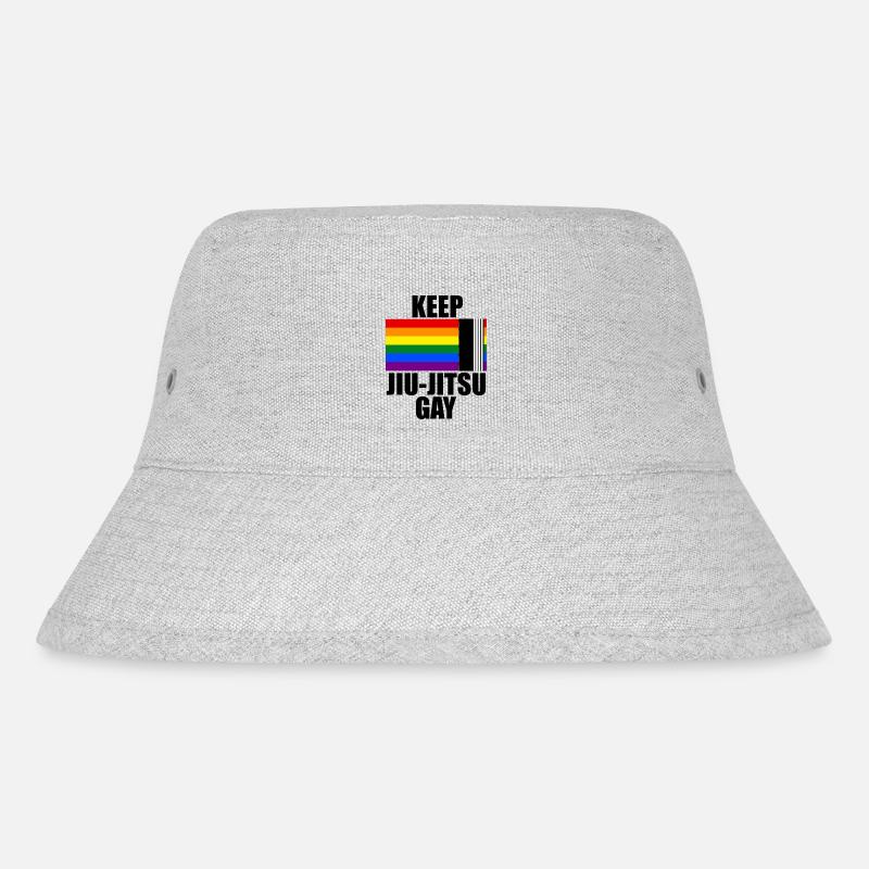 Keep Jiu Jitsu Gay - Stanley/Stella Recycled Bucket Hat - heather grey
