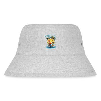 Summer Time Cocktail Beach Retreat - Stanley/Stella Recycled Bucket Hat - heather grey - Front