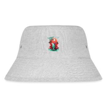 Summer Time Cocktail Beach Retreat - Stanley/Stella Recycled Bucket Hat - heather grey - Front