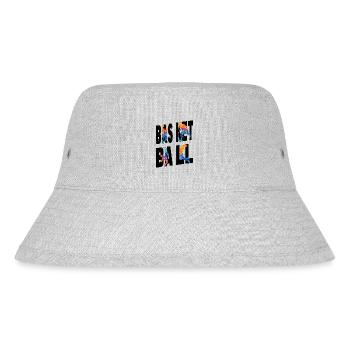 Basketball Basketballspieler Spieler Vintage Bunt - Stanley/Stella recycelter Bucket Hat - Grau meliert - Vorne