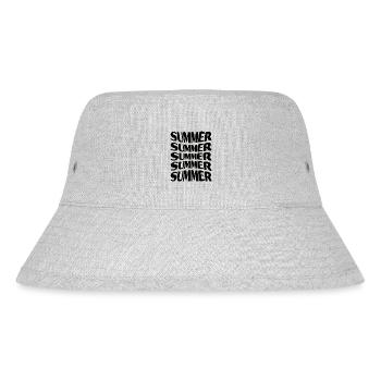 Sommer Sommer Sommer Sommer Sommer - Stanley/Stella recycelter Bucket Hat - Grau meliert - Vorne