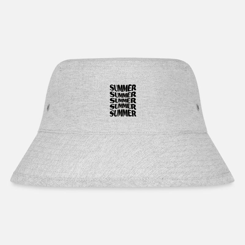 Sommer Sommer Sommer Sommer Sommer - Stanley/Stella recycelter Bucket Hat - Grau meliert