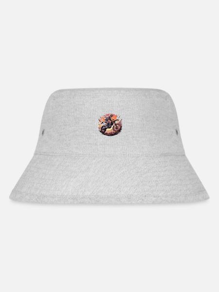 Motocross Dirt Bike Motocross Motocross Motorcycle - Stanley/Stella Recycled Bucket Hat - heather grey