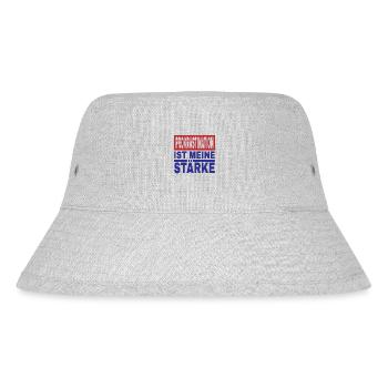 Prokrastination Ist Meine Stärke Lustiger Spruch - Stanley/Stella recycelter Bucket Hat - Grau meliert - Vorne