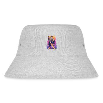 Shibuya: Cooler Anime Junge mit Schwert Japanisch - Stanley/Stella recycelter Bucket Hat - Grau meliert - Vorne