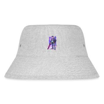 Shibuya: Cooler Anime Junge mit Schwert Japanisch - Stanley/Stella recycelter Bucket Hat - Grau meliert - Vorne