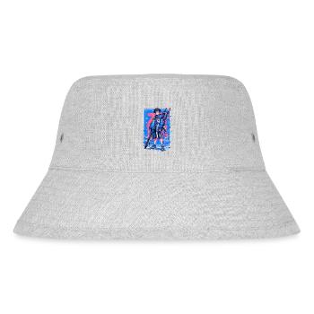 Shibuya: Cooler Anime Junge mit Schwert Japanisch - Stanley/Stella recycelter Bucket Hat - Grau meliert - Vorne