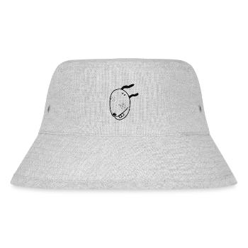 Hund - Stanley/Stella recycelter Bucket Hat - Grau meliert - Vorne