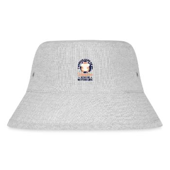 I Worked Hard So My Hamster Can Live A Better - Stanley/Stella recycelter Bucket Hat - Grau meliert - Vorne
