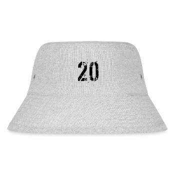 20 Zahl 20 Jahre - Stanley/Stella recycelter Bucket Hat - Grau meliert - Vorne