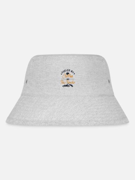 Fueled by Coffee and Tow Trucks Abschlepper - Stanley/Stella recycelter Bucket Hat - Grau meliert