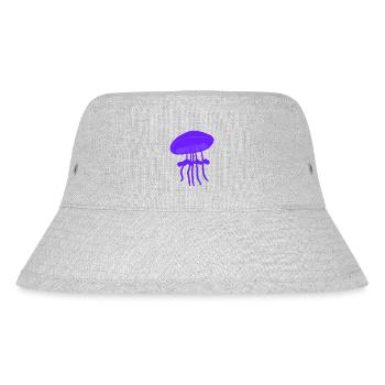 Schöne Quallen - Stanley/Stella recycelter Bucket Hat - Grau meliert - Vorne