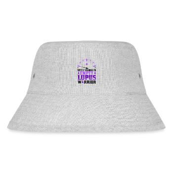 Lupus Bewusstseins Monat - Stanley/Stella recycelter Bucket Hat - Grau meliert - Vorne