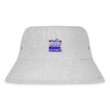 Math teachers have a lot of problems, Mathematik - Stanley/Stella recycelter Bucket Hat - Grau meliert - Vorne