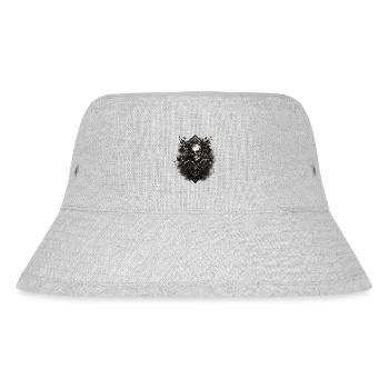 Totenkopf Skull Skulls Totenschädel Skelett - Stanley/Stella recycelter Bucket Hat - Grau meliert - Vorne
