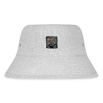 SNAKES COMING UP THROUGH SEWER PIPES - Stanley/Stella Recycled Bucket Hat - heather grey - Front