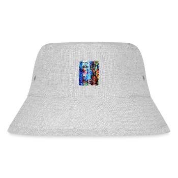 art digitalart graphicdesign vector art graphics - Stanley/Stella Recycled Bucket Hat - heather grey - Front