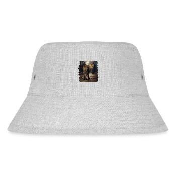 Bengal cats realistic Bengal cat - Stanley/Stella Recycled Bucket Hat - heather grey - Front