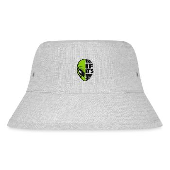 What If It's True Conspiracy Alien UFO - Stanley/Stella Recycled Bucket Hat - heather grey - Front