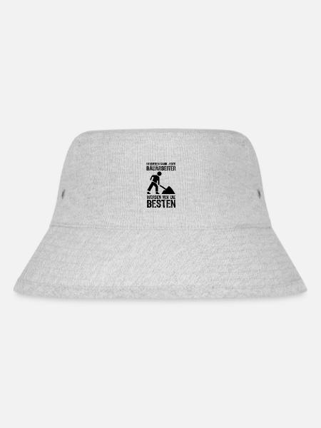 Bauarbeiter - Stanley/Stella recycelter Bucket Hat - Grau meliert