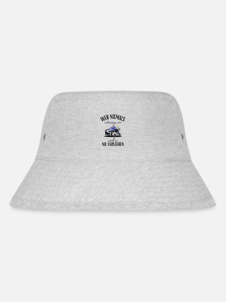 Camper und Wohnmobil Spruch-Lustiges Camper Motiv - Stanley/Stella recycelter Bucket Hat - Grau meliert