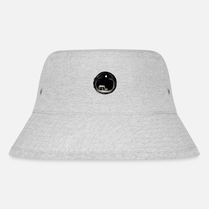 Elphant Mama Frauen - Stanley/Stella recycelter Bucket Hat - Grau meliert