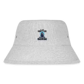 Lustig - So viele Idioten und nur eine Sense - Stanley/Stella recycelter Bucket Hat - Grau meliert - Vorne