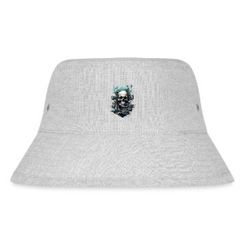 Skull Abstract Street Art - Stanley/Stella Recycled Bucket Hat - heather grey - Front