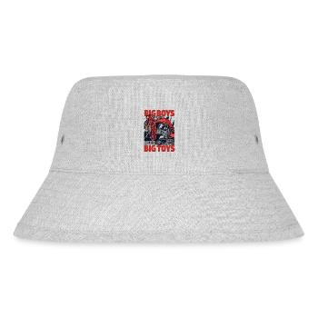 Big Boys Need Big Toys Raupenbagger Excavator - Stanley/Stella recycelter Bucket Hat - Grau meliert - Vorne